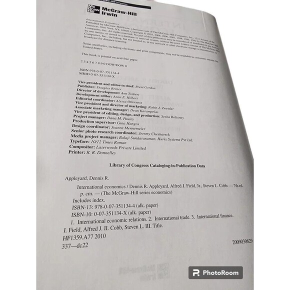 International Economics by Steven Cobb, Dennis R. Appleyard and Alfred J.... - Picture 3 of 5